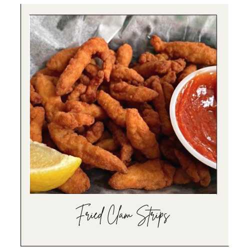 Fried clam strips are a local delicacy