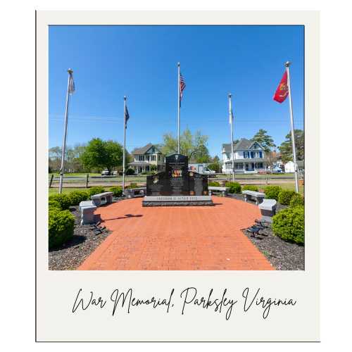 War Memorial located in downtown Parksley VA - Photo by Rick Huey