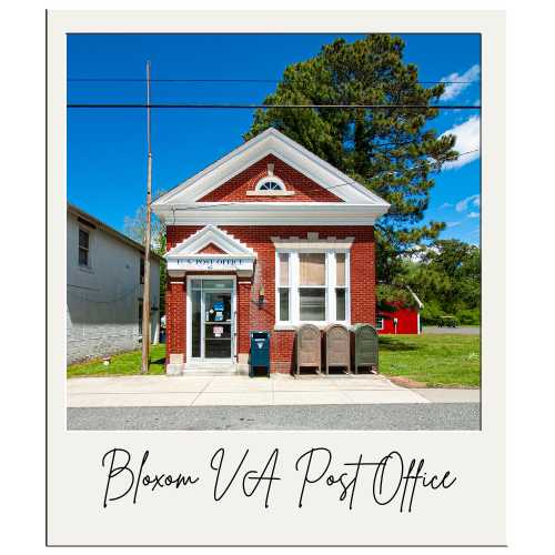 Bloxom Virginia Post Office, located in the downtown area. Photo credit: Rick Huey