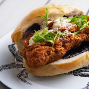 Easy Fried Black Drum Fish Sandwich