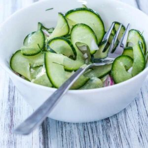 Easy Cucumbers and Onions in Vinegar